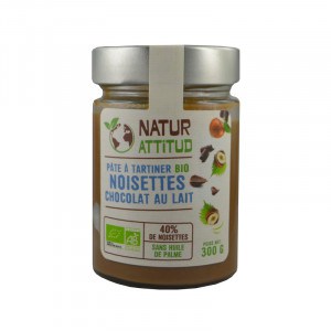 Pâte à tartiner Bio Noisettes Chocolat au lait - 300 g