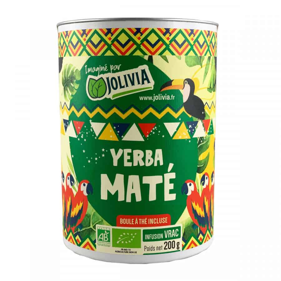 Maté Bio en vrac, pot de 200 g, Yerba Maté Bio