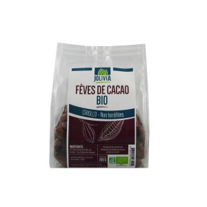 Fèves de Cacao crues Bio non torréfiées - 200 g