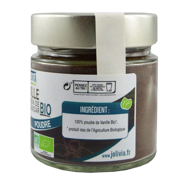 Vanille Bourbon Bio de Madagascar en poudre - 100 g