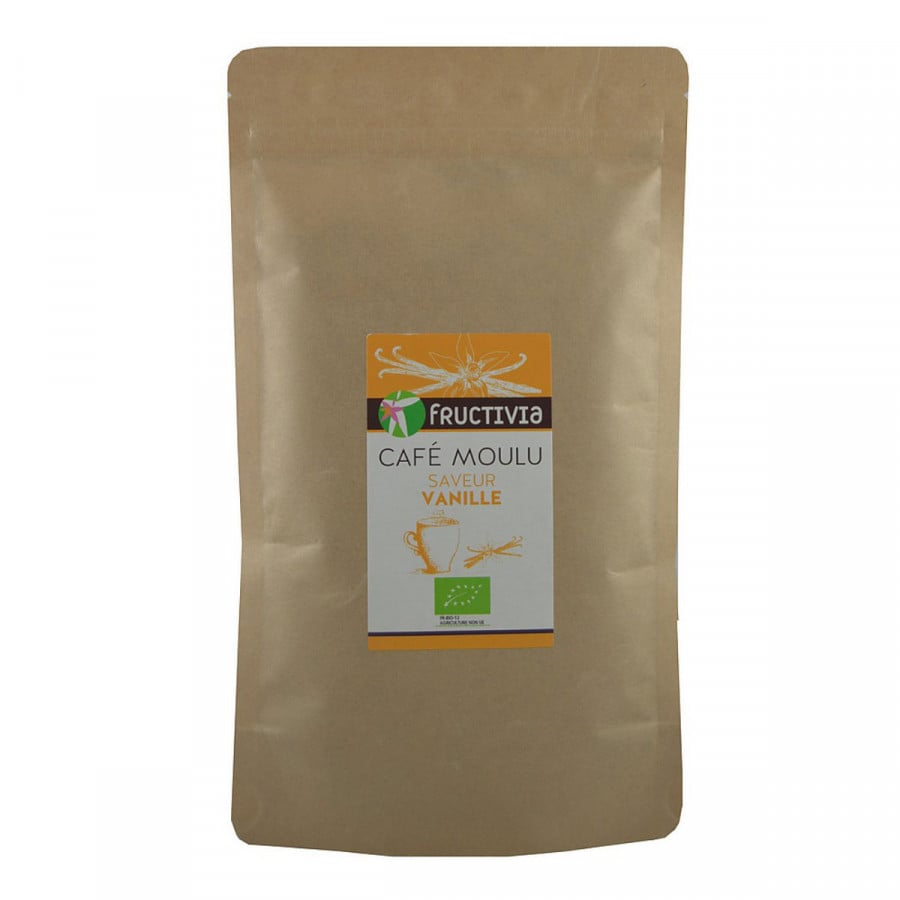 Café moulu Bio saveur vanille 125 g - Café Vanille