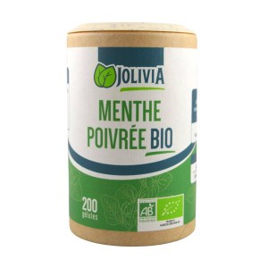 Menthe poivrée Bio - 200 gélules de 250 mg