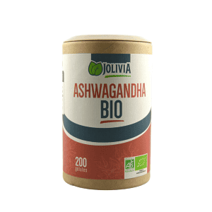 Ashwagandha Bio - 200 gélules végétales de 300 mg