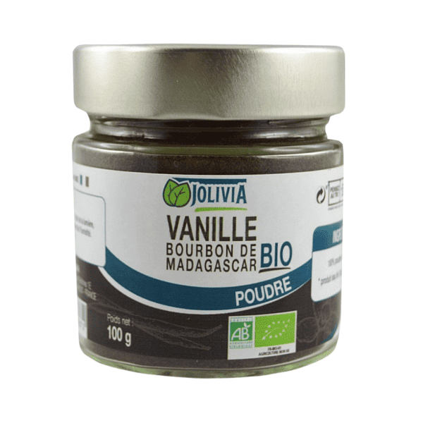 Vanille Bourbon Bio de Madagascar en poudre - 100 g
