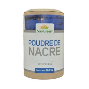 Poudre de nacre - 180 gélules végétales de 415 mg