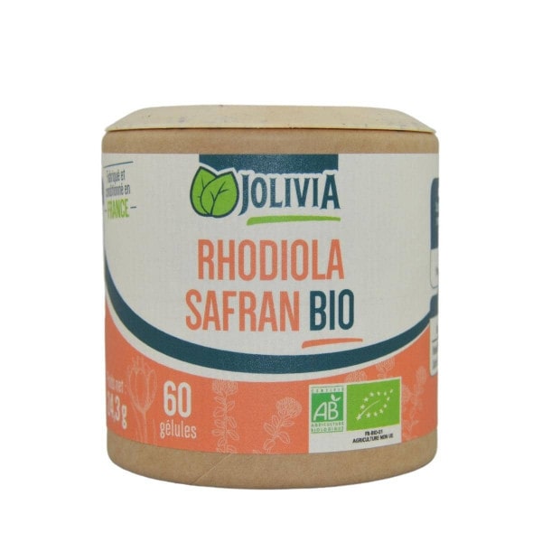 Rhodiola Safran Bio - 60 gélules végétales de 30mg