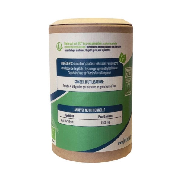 Amla Bio - 200 gélules végétales de 250 mg