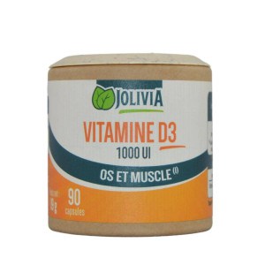 Vitamine D3 1000 UI - 90 capsules