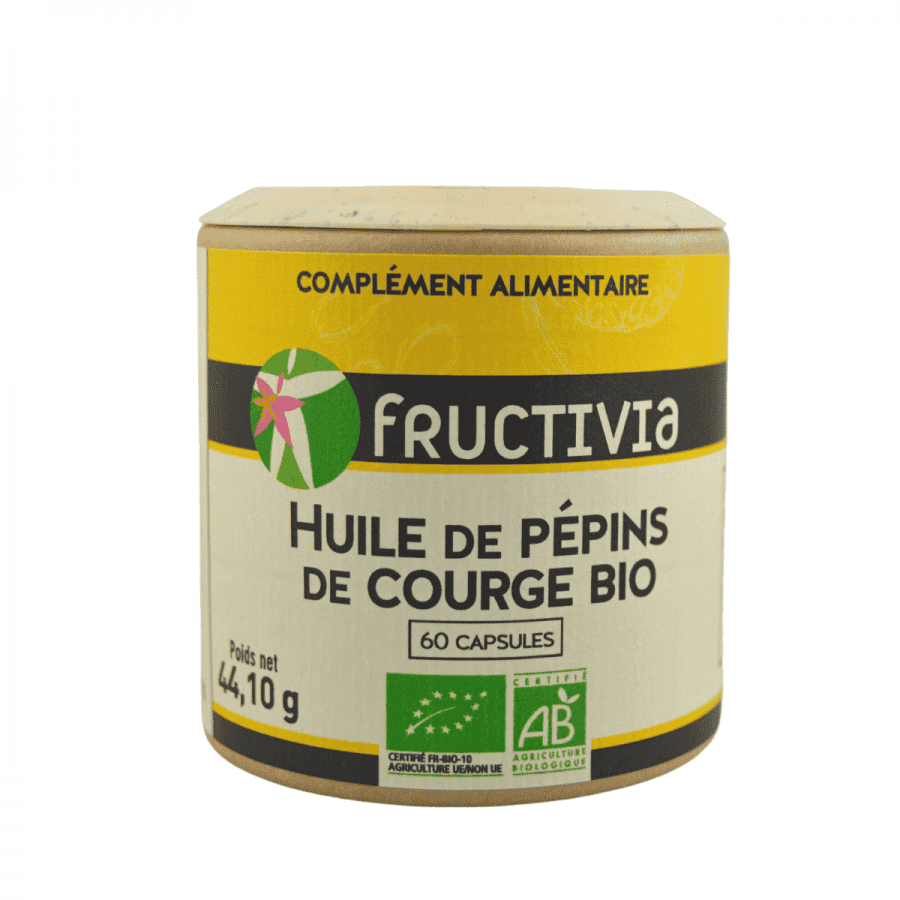 Huile de pépins de courge Bio 60 capsules 500 mg