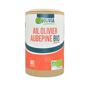 Ail-Olivier-Aubépine Bio - 180 gélules végétales de 250 mg