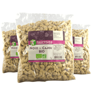 Noix de cajou bio lot de 3kg 3x1kg