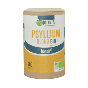 Psyllium Bio - 200 gélules végétales de 330 mg