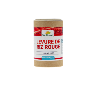 LEVURE DE RIZ ROUGE - 180 gélules à 300 mg
