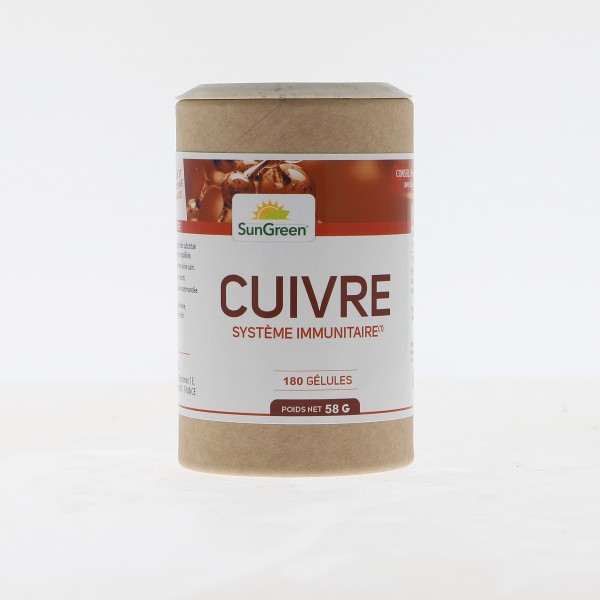 Cuivre - 200 gélules de 2 mg