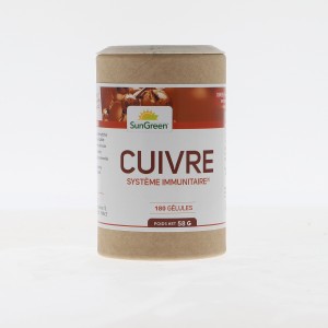 Cuivre - 200 gélules de 2 mg