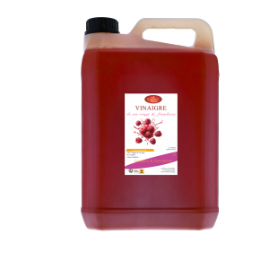 Vinaigre de Vin rouge aromatisé à la framboise - 5 litres
