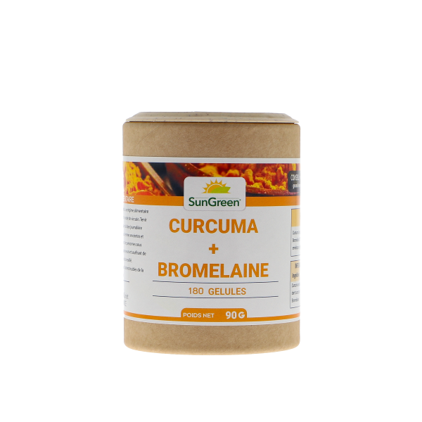Curcuma + Bromélaïne 180 gélules