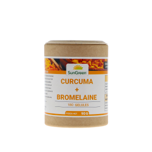 Curcuma + Bromélaïne 180 gélules