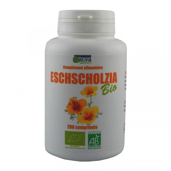 Escholtzia (Eschscholzia) Bio - 200 comprimés de 400 mg