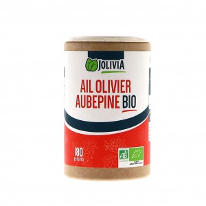 Ail-Olivier-Aubépine Bio - 180 gélules végétales de 250 mg