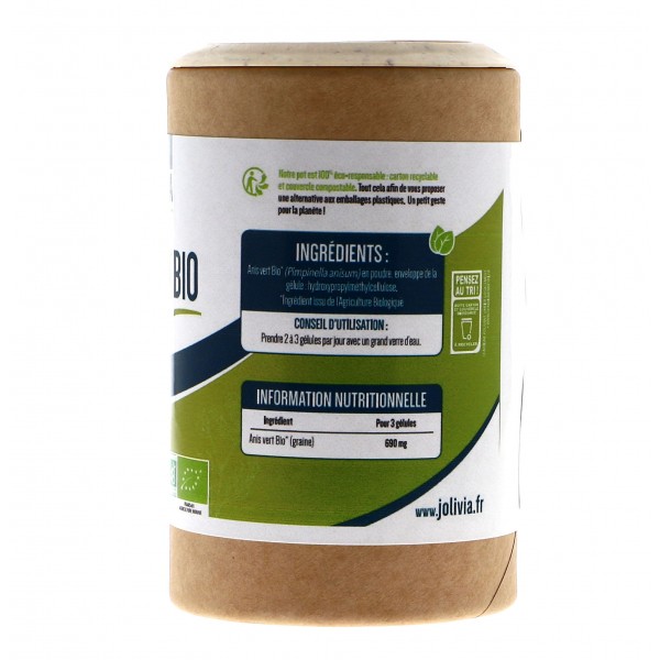 Anis vert Bio 200 gélules