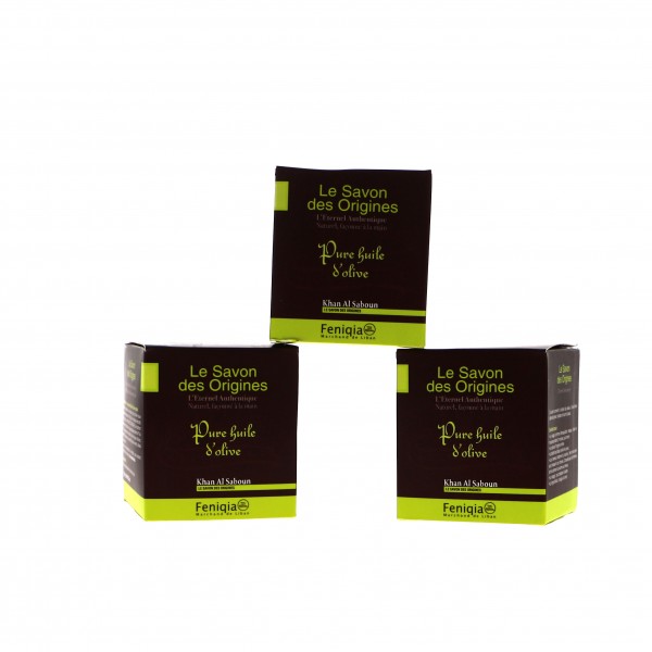Lot de 3 savons - Pure huile d'Olive