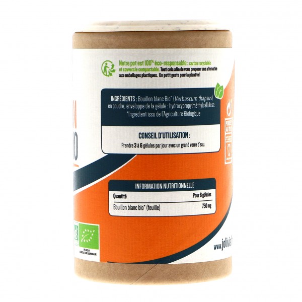Bouillon blanc Bio - 200 gélules végétales de 125 mg