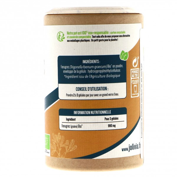 Fenugrec Bio 200 gélules de 330 mg