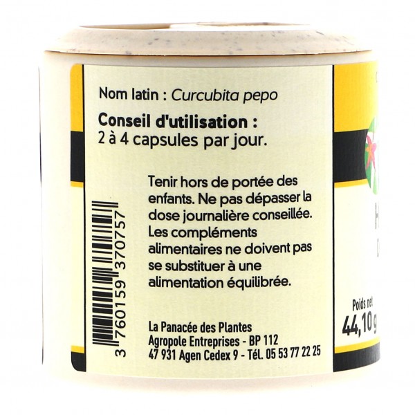 Huile de pépins de courge Bio - 60 capsules de 500 mg