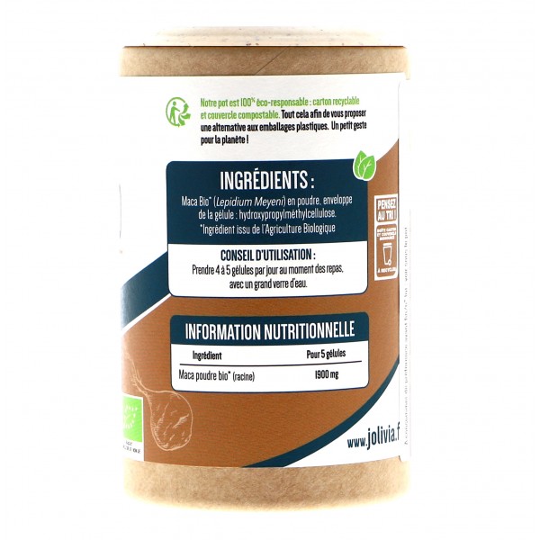 Maca Bio en gélules - complément alimentaire