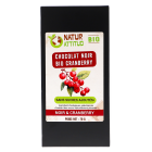Chocolat noir Bio cranberry sans sucres ajoutés - 70 g