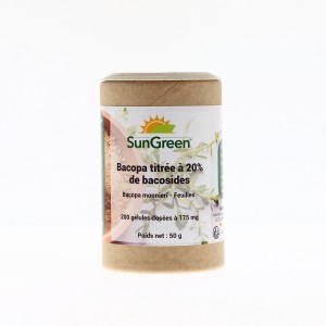 Bacopa Bio - 200 gélules végétales de 250 mg