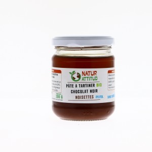 Pâte à tartiner Bio Chocolat Noir Noisettes Sans sucres ajoutés — 200 g