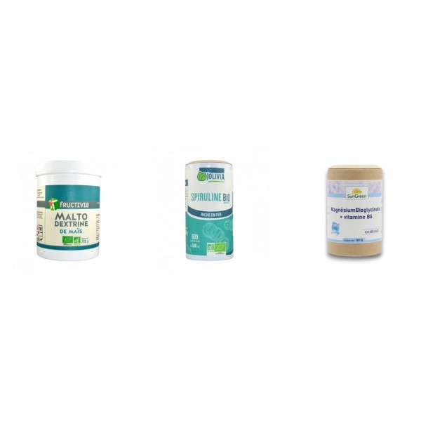 Pack trail : maltodextrine bio, spiruline et magnésium