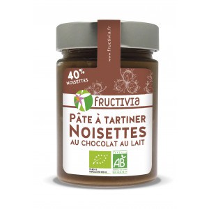 Pâte à tartiner noisettes chocolat lait Bio - 300 g