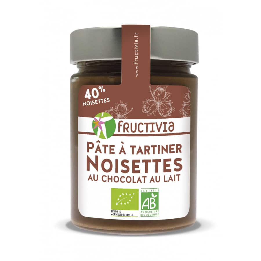 PÂTE À TARTINER NOISETTES-CHOCOLAT-LAIT bio