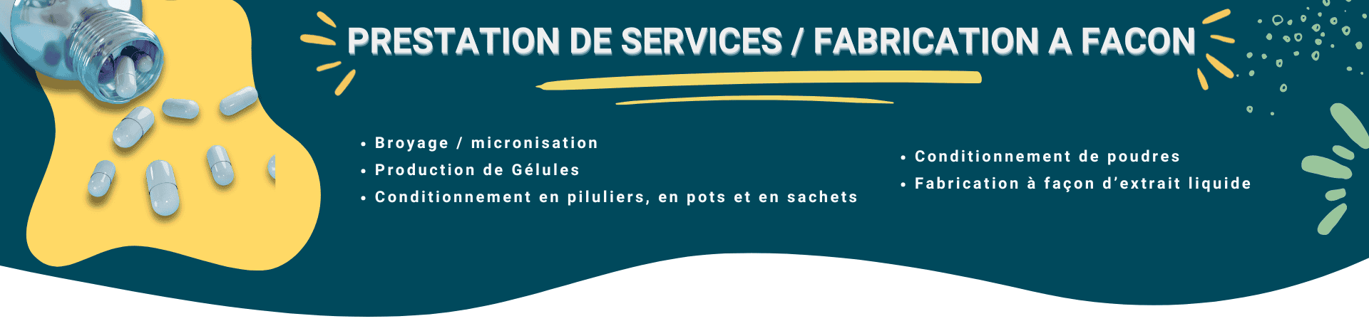 Fabrication à façon chez Jolivia, façonnier en Nouvelle-Aquitaine