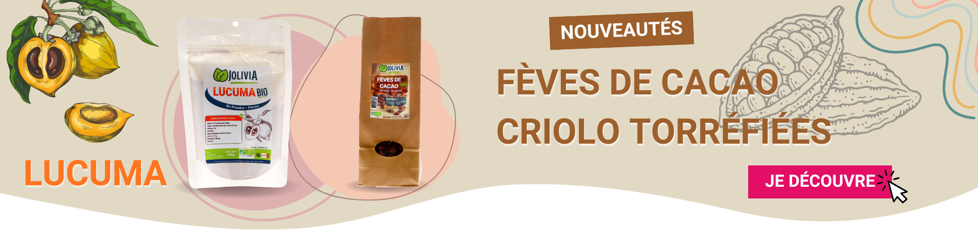 Lucuma & feves cacao